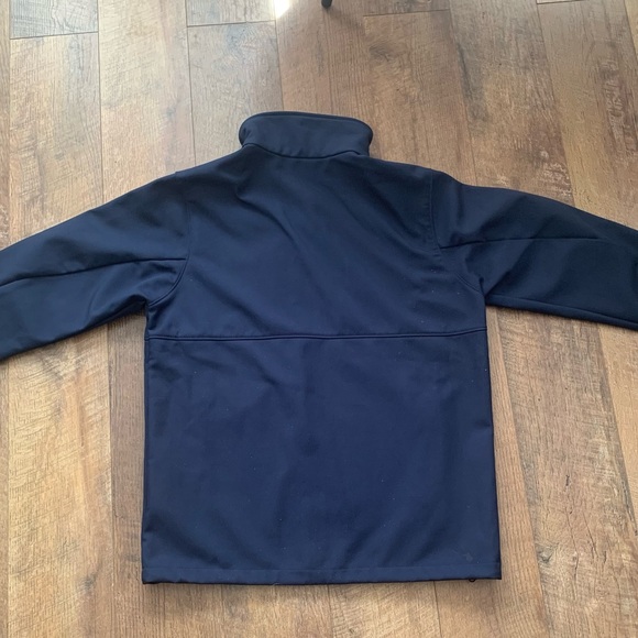 Columbia Blue Raincoat with Stand-Up Collar and Full-Length Zipper, size medium - Picture 4 of 4